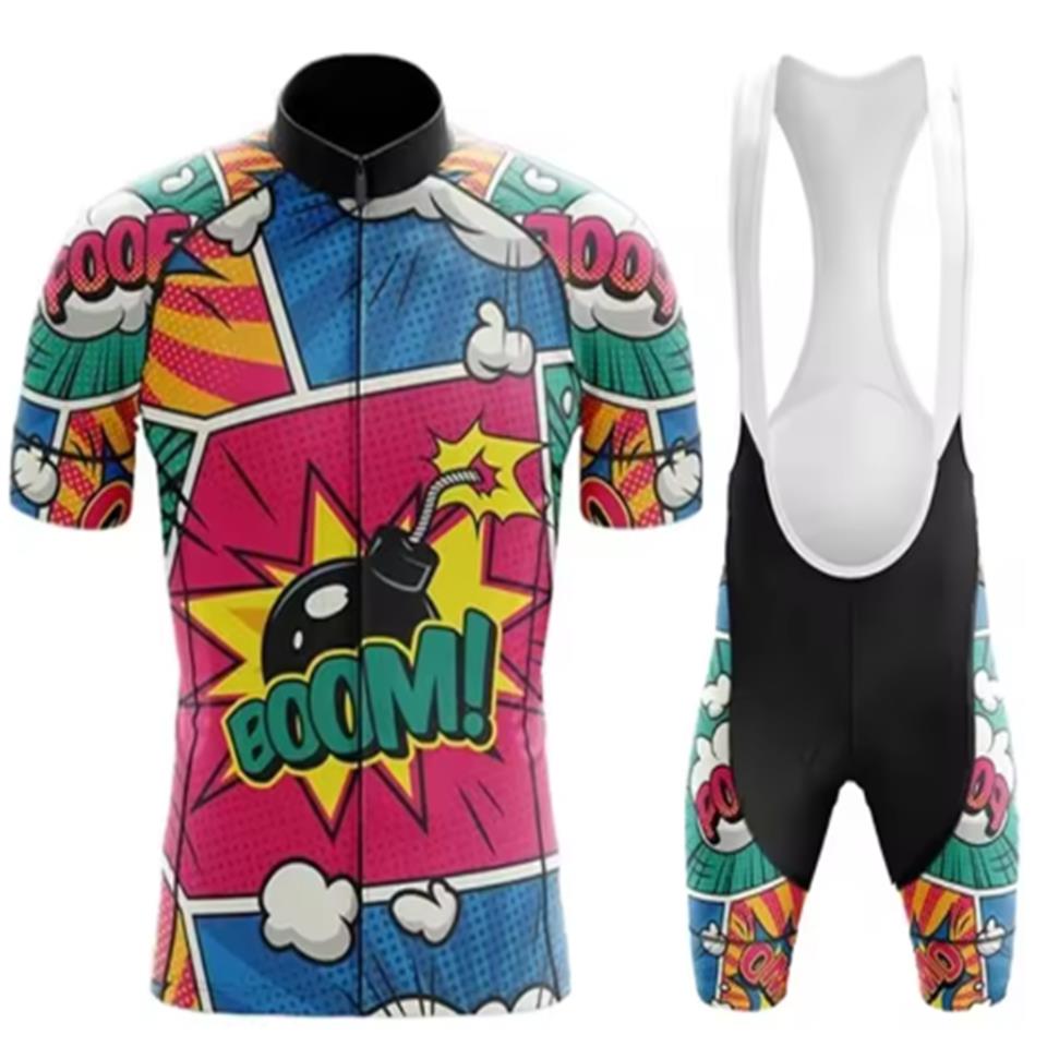 Men's Cycling Clothes Wear Better Rainbow Team Cycling Jersey Short Sleeve Cycling Clothing Summer Road Bike Sets