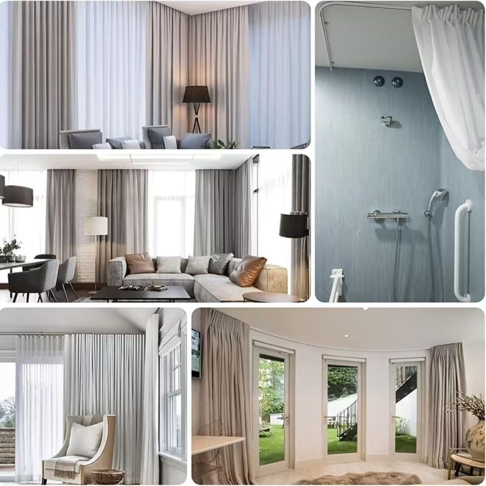 Bendable Design Bendable Curtain Track Silent Track Ceiling Curtain Track Bedrooms