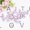 TX59 8 /10mm Acrylic Round Beads Transparent Straight Hole Spacer Beads Jewelry Making Diy Bracelet Necklace Handmade Material