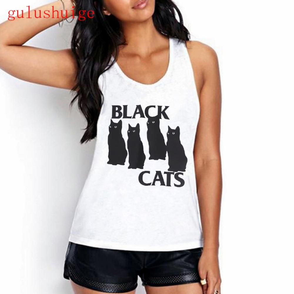 Sweet Girls Tank Top Funny Cat T Shirt Women Vest Women Shirt Ulzzang T-shirt 90s Tshirt Top Tee Female Shirt