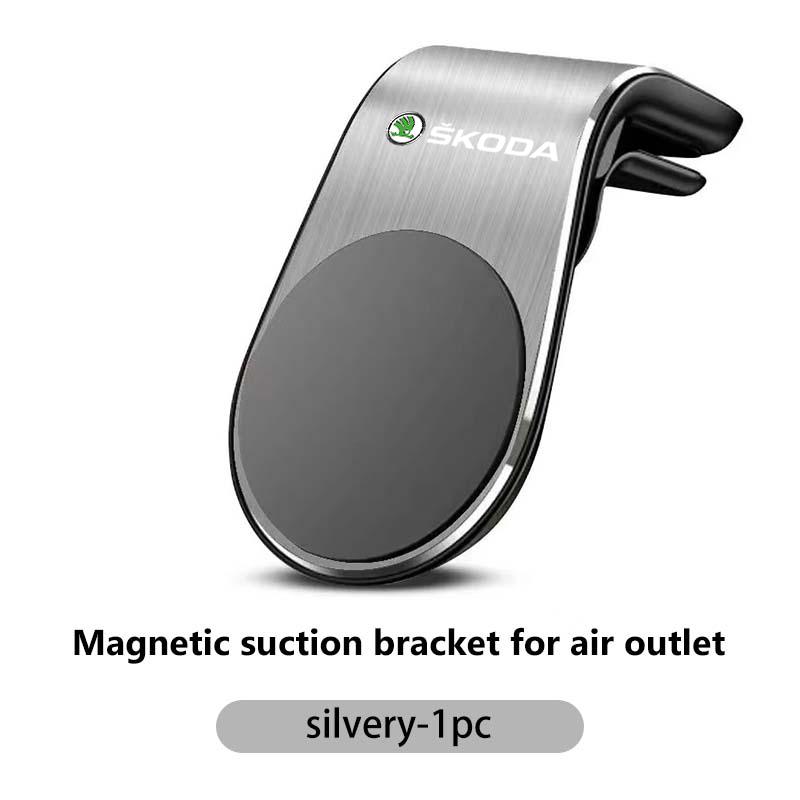 Sfrab5 Supporto Telefonico Magnetico a L per Auto Clip Supporto Smart Phone per Auto Per Skoda Kamiq Karoq Octavia 2 3 Rapid Scala Kami Fabia VII VRS
