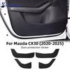 Δερμάτινο Αντιχαρακτικό Προστατευτικό Πόρτας Αυτοκινήτου με Ανθρακονήματα για Mazda CX-30 CX30 2024 2025 LHD RHD