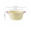 Double Ear Ceramic Soup Bowl Household Large Capacity Fruit Salad Bowl Instant Noodle Bowl