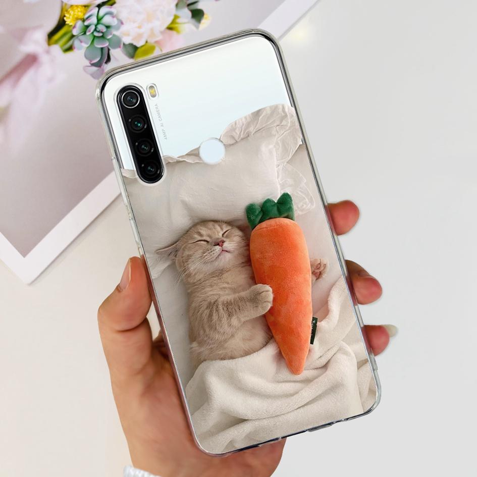 For Xiaomi Redmi Note 8 Case Cute Cartoon Soft Silicone Phone Cases For Xiaomi Redmi Note 8T 8 t Cover On Redmi Note8 Back Coque