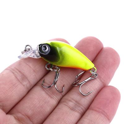 HENGJIA 1pz6pz Mini Laser Crankbait Amo da Pesca Trota Bass Luccio Esca Wobbler Accessori