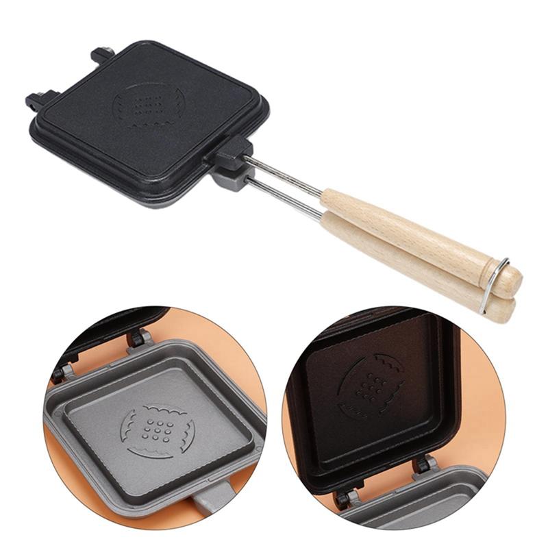 Sandwich Aking Pan Mold Non-stick Double-sided Frying Pan Household Breakfast Egg Pan Waffle Sandwich Pan