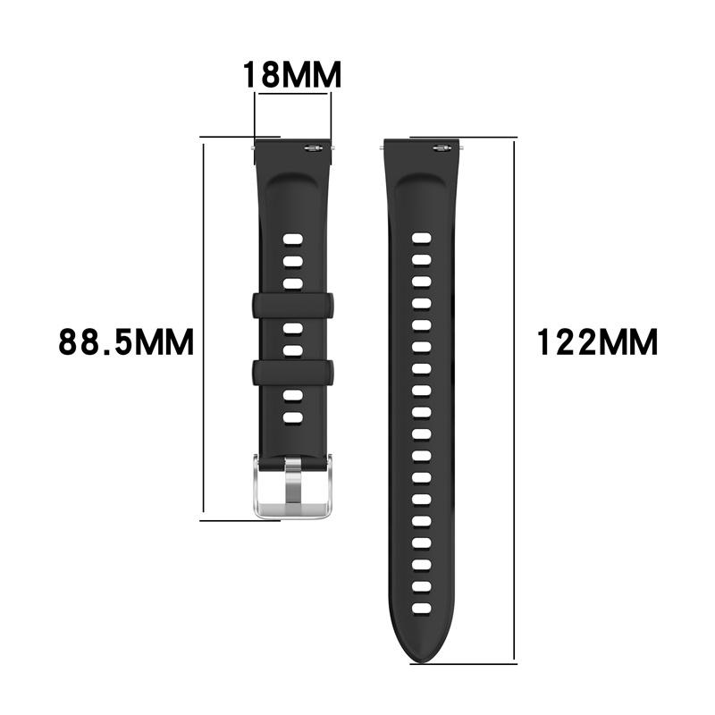 18mm Silicone Strap For Huawei Watch GT6 41mm Soft Sport WristBand for HUAWEI Watch GT4 GT5 41mm/GT5 Pro 42mm Watchband Bracelet