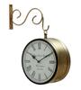 Vintage Double Sided Railway Wall Clock Rotating Brass Station Clock Antique Hanging Clock Home Office Decor