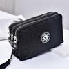 Three-layer Zipper Short Mobile Phone Bag Fashion Hand Makeup WOMEN'S Bag Portable Change Waterproof Multi-layer Pocket Bag