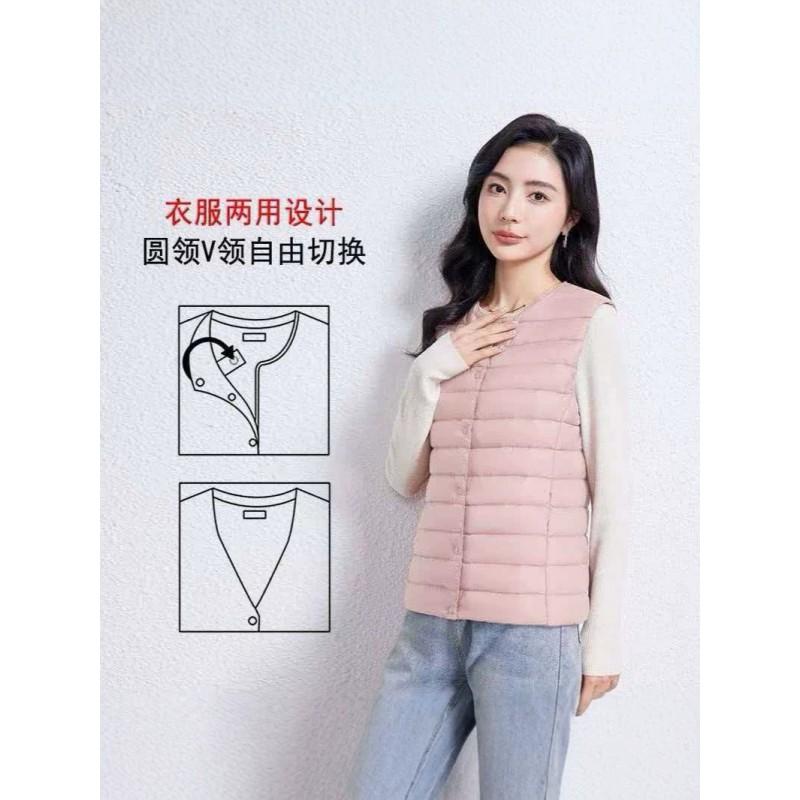 Womens Lightweight Down Vest 2026 Winter Slim Fit Puffer Outdoor Hiking Camping Travel Daily Wear