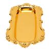Vintage Jewelry Tray Multifunctional Exquisite Metal Decorative Tray for Dessert Fruit Snacks