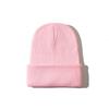 Autumn Winter Warm Hats Small Batch 3D Embroidery Solid Color Plain Knitted Hats with Heat Transfer Printing Processing