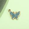  Breloque Pendentif Papillon Strass Coloré pour Bijoux, Charme pour Bracelets, Chevillères et Colliers DIY