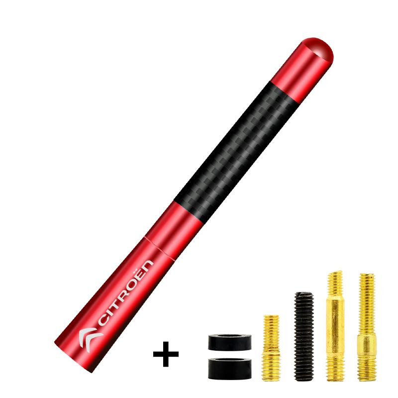 Carbon Fiber Short Radio Antenna Sticker For Citroen C4 C5 C3 C2 C1 C4L C6 Picasso Saxo C-ELYSEE VTS Car Styling Accessories