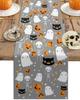 Halloween Pumpkin Candy Black Cat Linen Table Runners Wedding Decoration Farmhouse Dining Table Runners Halloween Decor