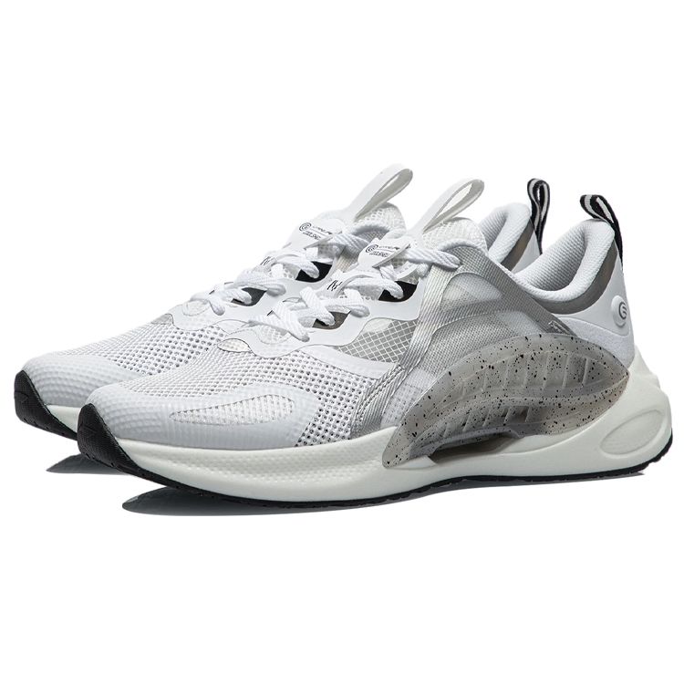Li Ning Yixing Stoff TPU Kult støtdempende Sklisikkert Slitasjebestandig Pustende Lett lavtopp Sport Fritidssko Herre Joggesko AGLR037-2