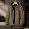 Sports and Casual Jackets for Men Spring and Autumn Outdoor Thin Windbreaker Middle-aged Windproof Waterproof Versatile Hooded Jacket for Men