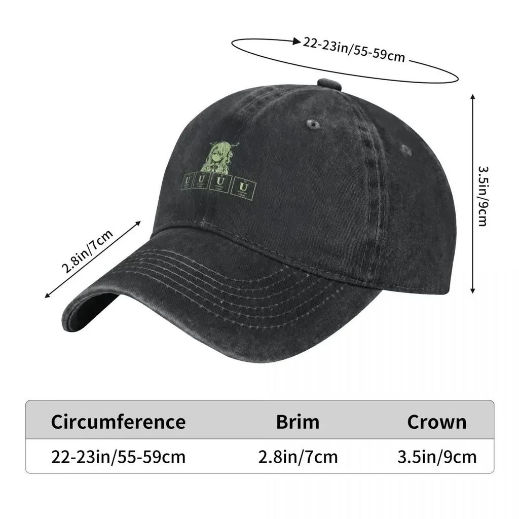 Uuuuranium - green Baseball Cap Golf Wear Funny hats fishing caps man Women's Men's