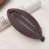 Elegant Bamboo Hair Clip Single Plastic Elliptical, Lace Design Suitable for Ages 14 and Up