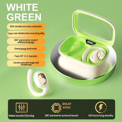 BT Headphones Noise Canceling Wireless Earbuds with Power Display Stereo Bass Sound IPX5 Waterproof