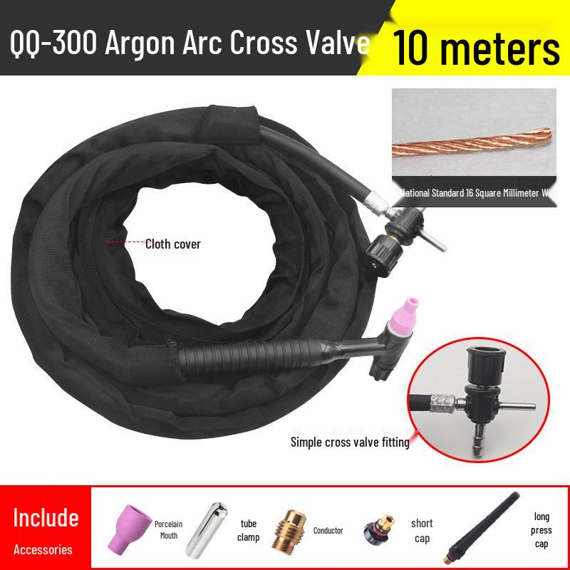 WP-18/26 Water-Cooled Argon Arc Welding Gun Set with Cable & Earth Handle