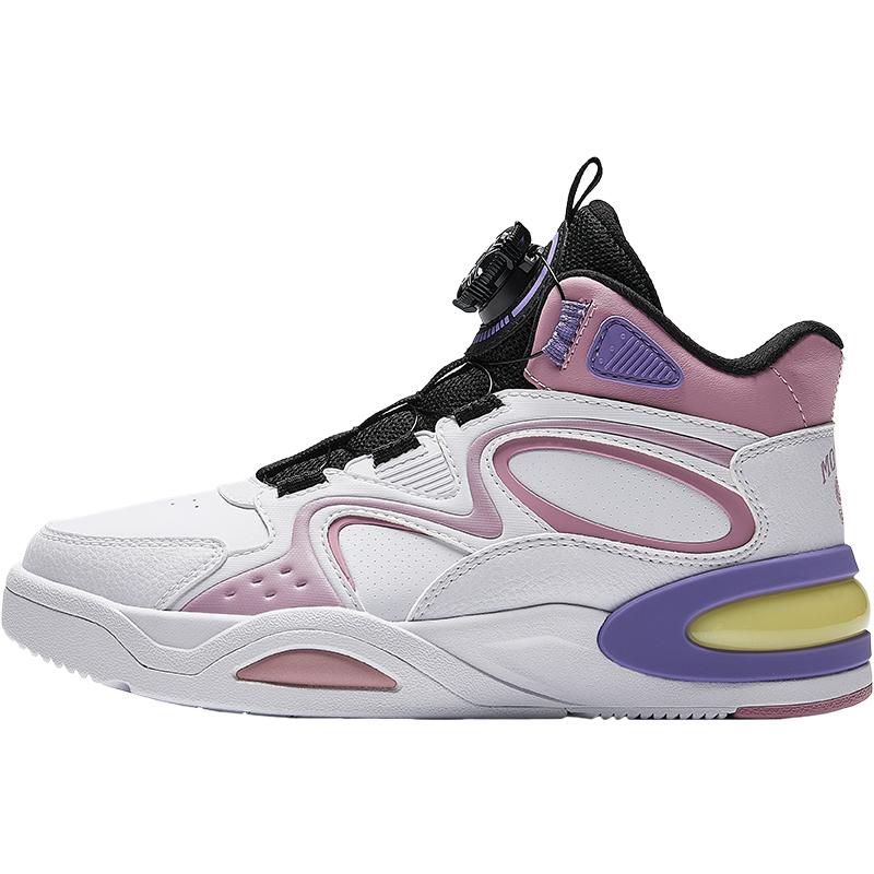 Anta Kids Arc Light Synthetic Leather Trendy Fashion Comfortable Versatile Non-Slip Wear-Resistant Warm High-Top Kids Skate Shoes 322448032-2