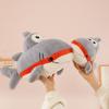 Big Mouth Cute Shark Plush Toy Creative Captain Shark Doll Pillow Pp Cotton