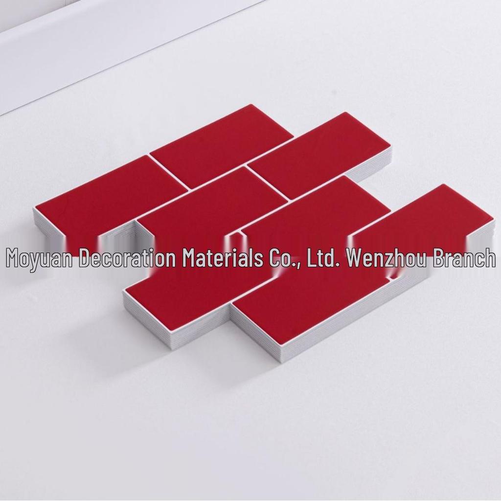 3D selbstklebende Fliesen-Tapete: Feuchtigkeits-, Öl- und wasserfester Wandsticker für die Küche