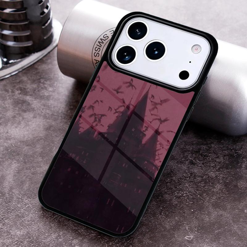 Goth Vampire Bat Gothic Phone Case for iPhone 17 16 15 Pro Max Air 14 13 12 11 Plus Shockproof Cover