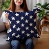 Independence Day Patriotic Pillow Cover American Flag Star Striped Freedom Let Freedom Ring Home Decorations Cushion Case Sofa