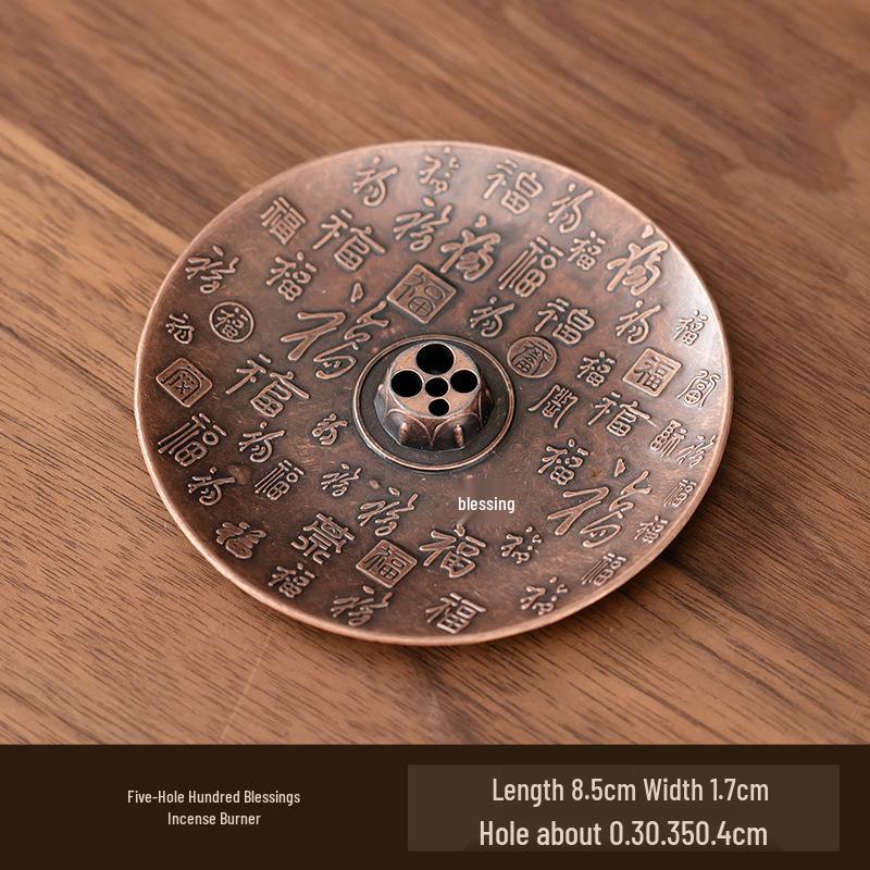 Antyczny dwuwarstwowy uchwyt na kadzidło lotosowe na ceremonię herbaty i kadzidło Buddy, wielopory palnik na kadzidło sandałowe.