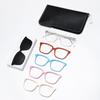 Magnetic Square Frame Eyeglasses with TR Material - Women's Polarized Sunglasses & Myopia/Plano Lenses