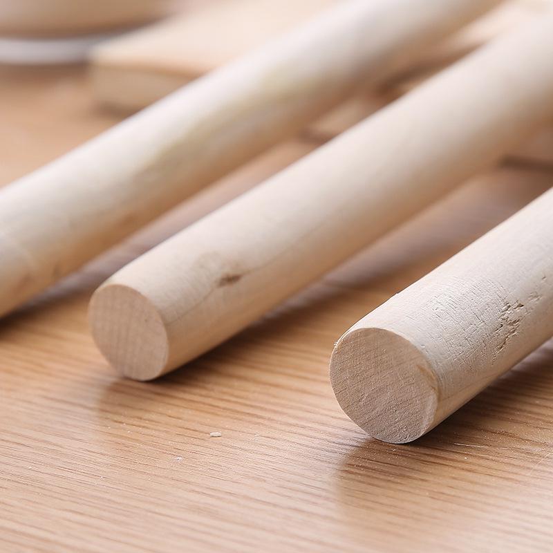 Solid Beech Wood Rolling Pin - Premium Baking Tool for Dough Pressing and Rolling