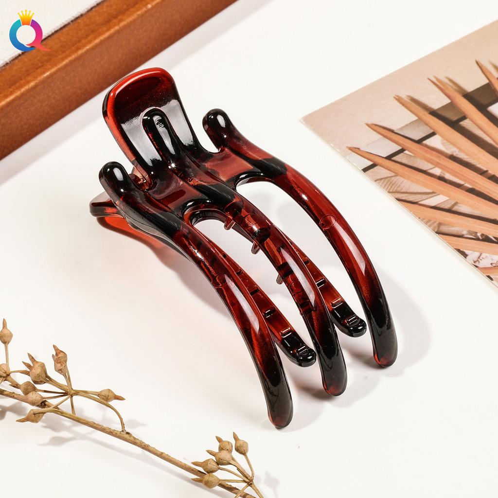 Acryl Haarspange Koreanisch Schlicht Damen Haar Krabbenklemme Pferdeschwanzhalter Dreizinkige Haarnadel Mode Rutschfeste Haarspange Kopfschmuck