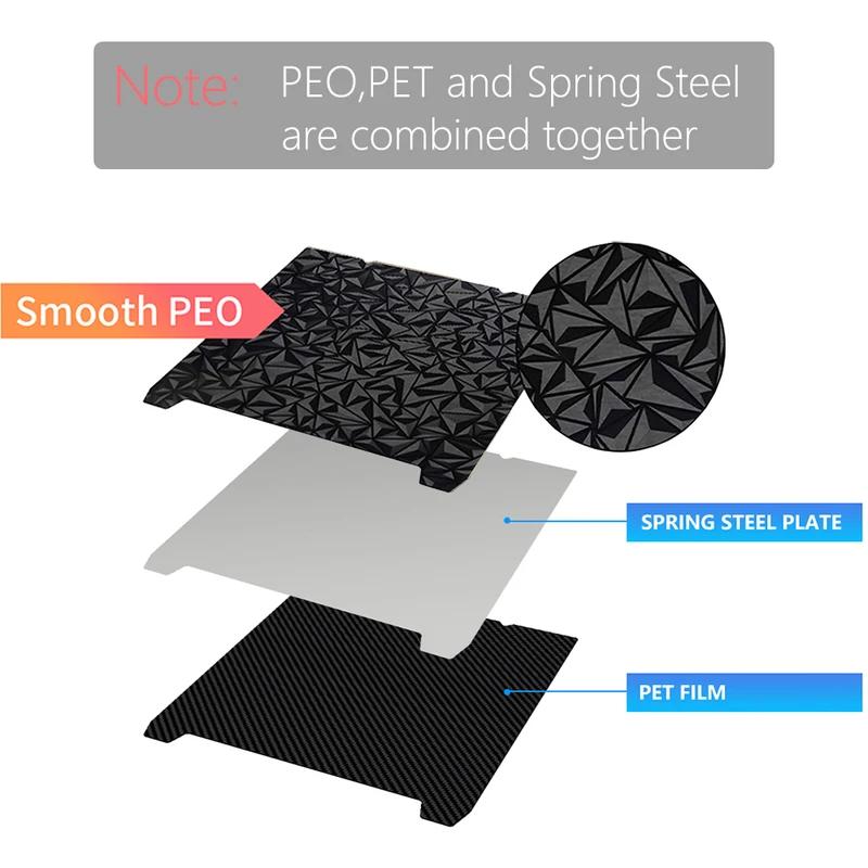 For Creality K1/K1C/K1 SE Build Plate Texture Pei Spring Steel 310x315mm K1 Max PEO Sheet 235x235 For Ender 3 KE/Ender3 V3 SE