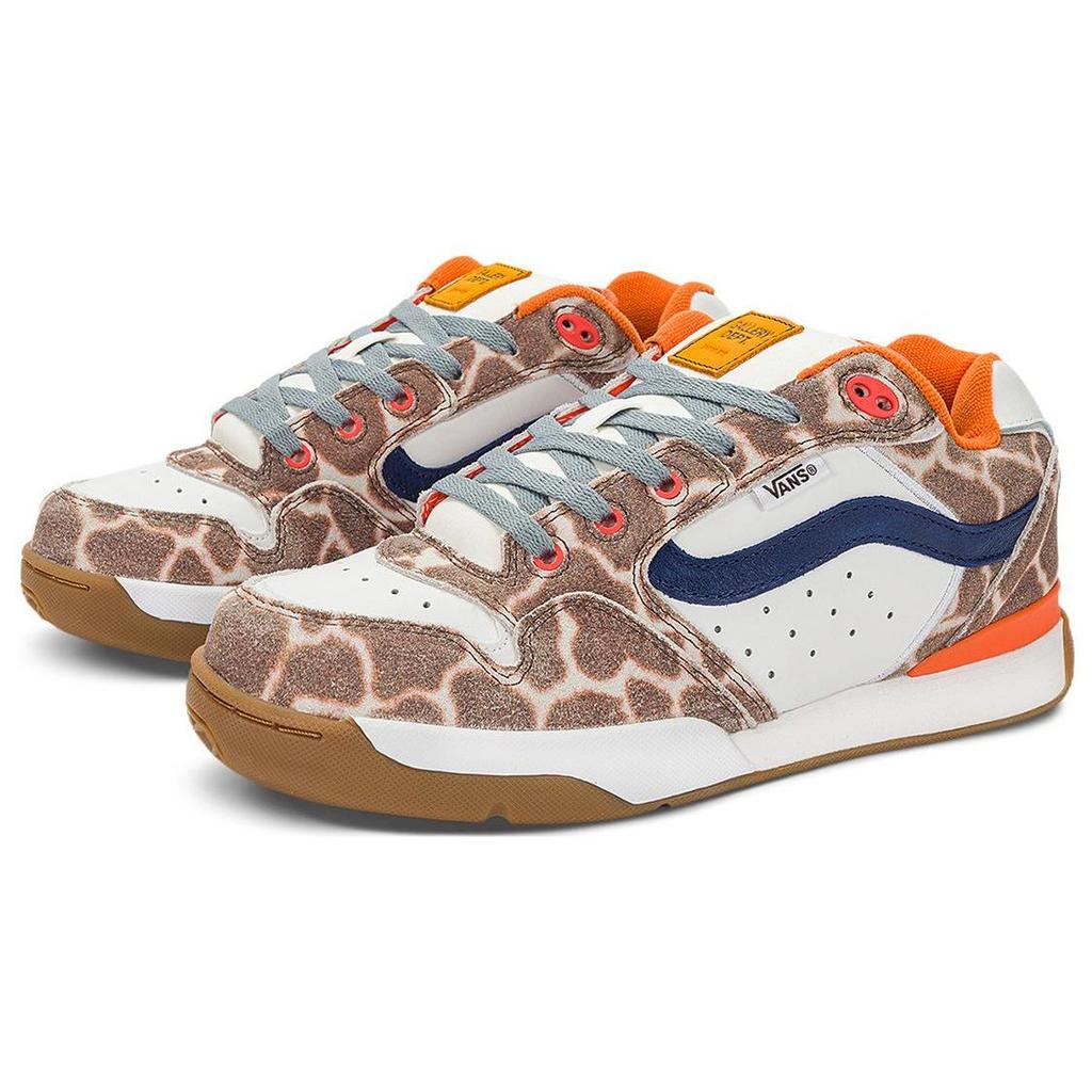 Gallery Dept. X Vans Rowley Fashion Durable Low-Top Skate Shoes Unisex Sneakers Orange White Brown VN000E21CQA1