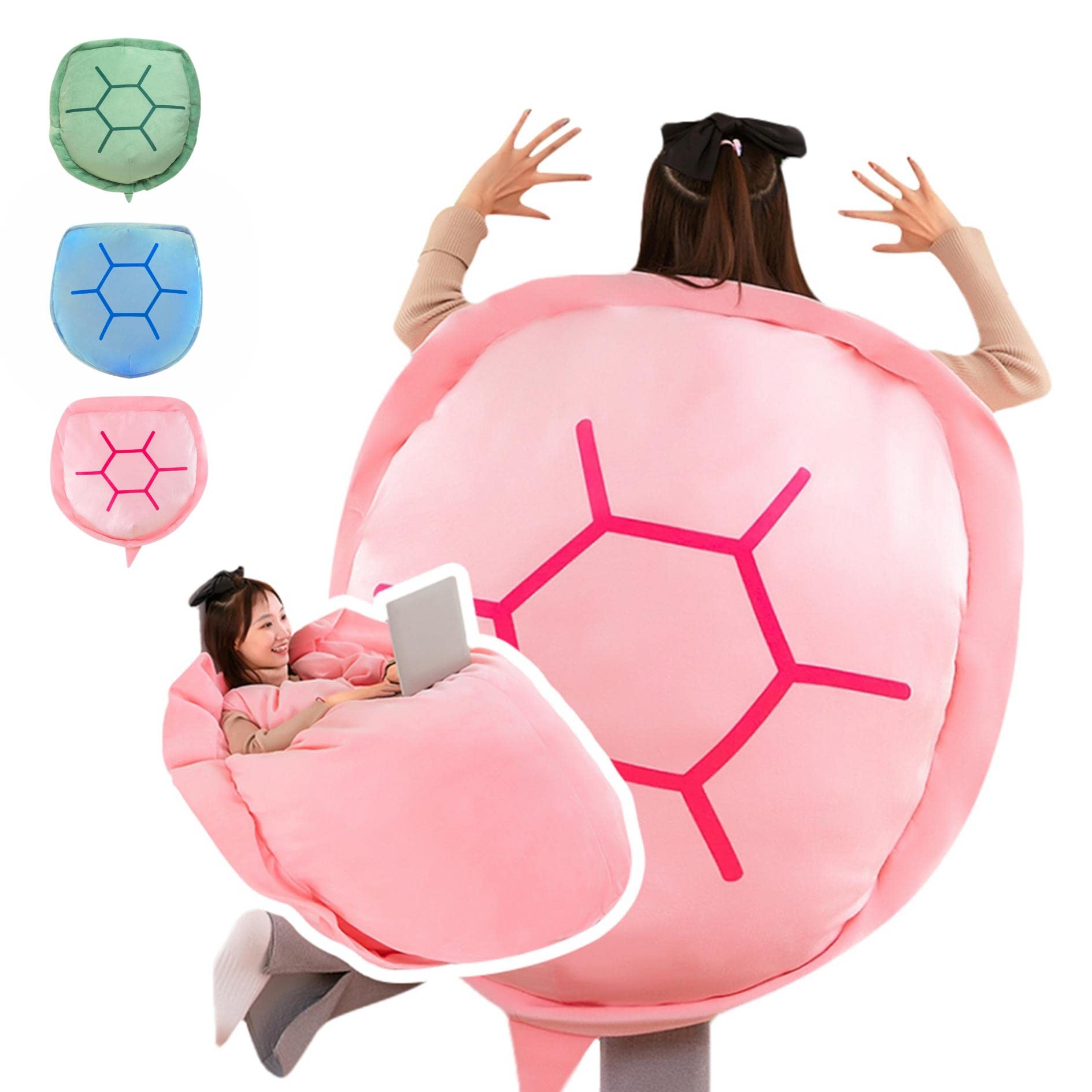 

[ОДИН МНОГО] Подушка в виде черепашьего панциря, Кигуруми, Забавный предмет, Очень большая подушка для тела, Разрушающая вашу жизнь, Подходит для вашего дивана, Плюшевая черепаха, Подушка, Пол