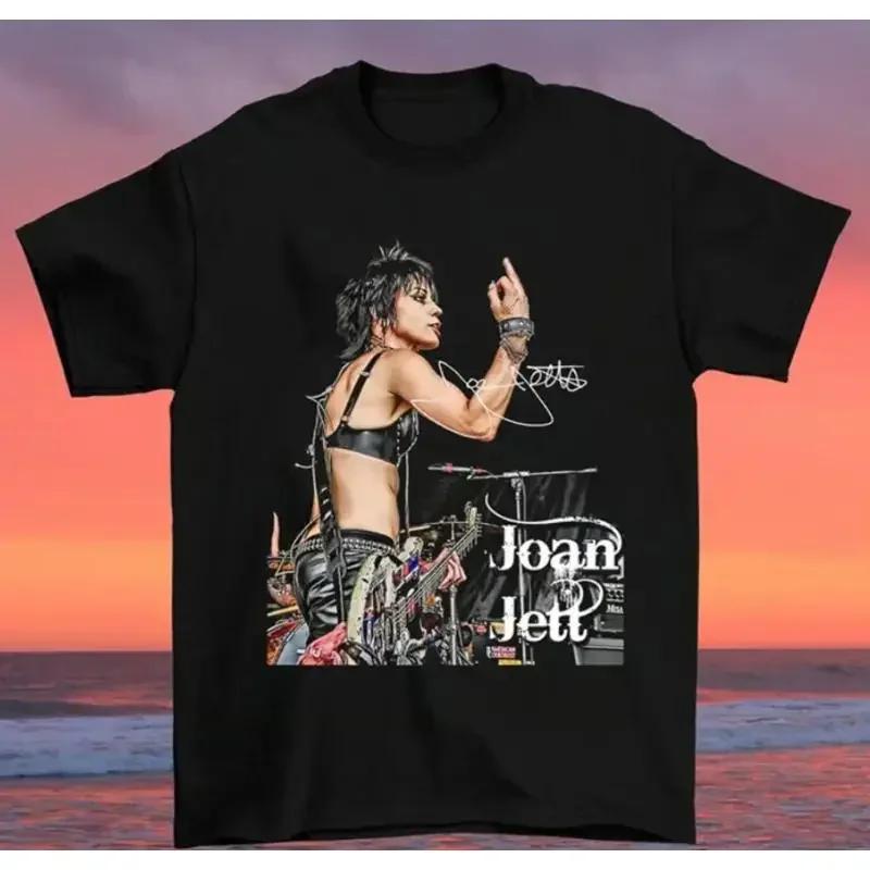 Joan Jett Gift Family Black Cotton Unisex Short Sleeve T-Shirt All Size S-5XL
