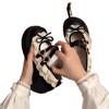 Brown Retro Lolita Princess Shoes 2025 Spring and Autumn New with Skirt Platform Single Shoes Bow Leather Shoes