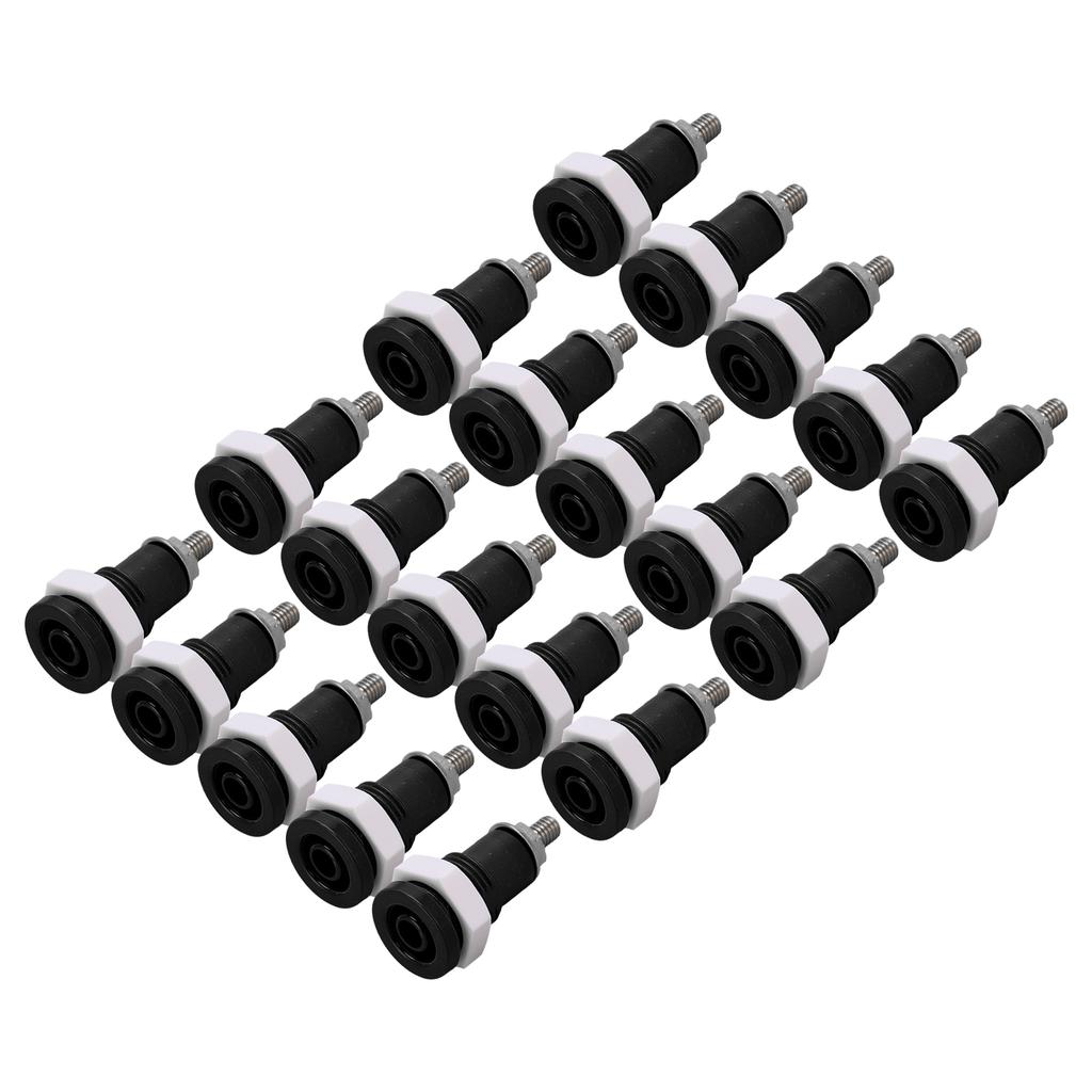 20Pcs Banana Socket 4mm Good Extensive Use Excellent Manufacture Electrical Connection Accessories