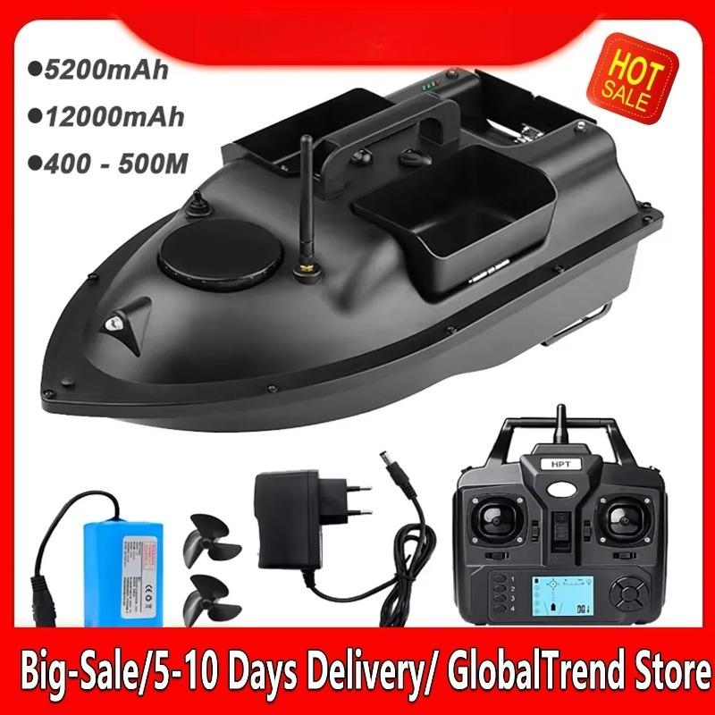 Sonar Finder 16 GPS Auto Return RC Fishing Bait Boat - 500M Range, Independent 3 Hopper, Auto Calibration, Waterproof