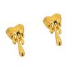Stylish Matching Pair Alloy Heart Studs Trendy Stylish Aesthetic Jewelry Luxury Heart Ear Studs Gift For Her