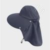 Foldable Sunscreen Cap Breathable Ponytail Hat New Shawl Cap  Summer