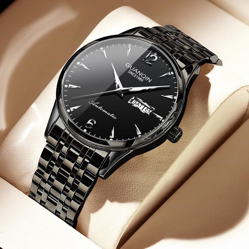 GUANQIN Men s Swiss Automatic Mechanical Business Watch 40mm