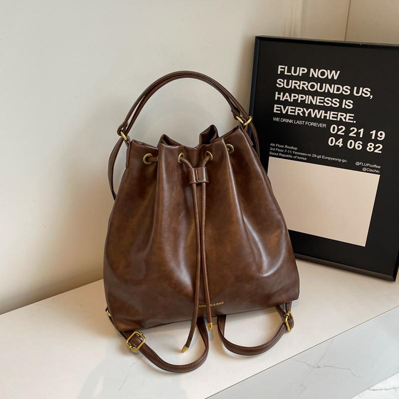 Dámské kožené crossbody kabelky luxusní designové dámské bucket bag dámské kabelky přes rameno móda