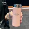 210ml/420ml Fashion Mini Double Stainless Steel Vacuum Flask With Bling Lid Portable Pocket Coffee Tea Thermos Mug Tumbler