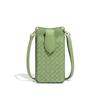 Fashionable Hand-woven Bag, Solid Color Compact Card Bag, Mobile Phone Bag, Trendy and Versatile, Single-shoulder Cross-over Mini Women's Bag