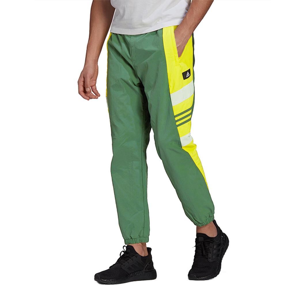 adidas Gewebte Colorblock Freizeitsporthose Herren Unterteile Grün GU1743