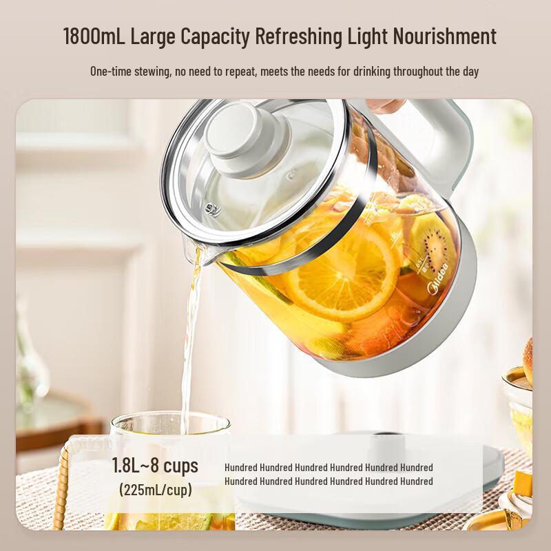 Midea 1.8L Smart Multi-functional Health Kettle CN plug (adapter included)
