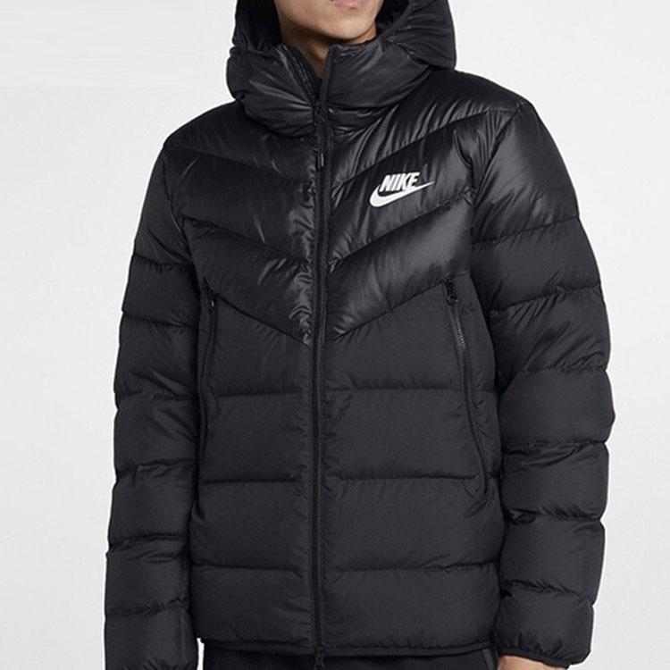 New Nike Sportswear Down Fill Men's Sports Hooded Down Jacket Black CU0226-010